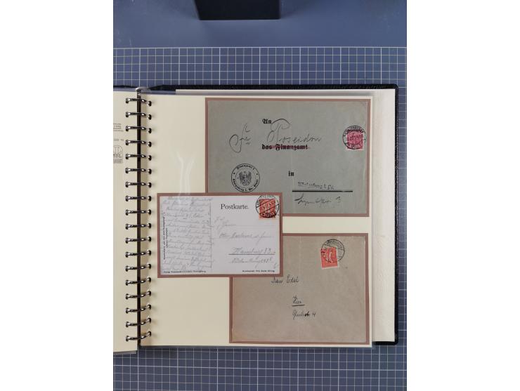 1875/45, umfangreiche Sammlung mit einigen hundert Briefen, Karten und Ganzsachen sowie einigen Briefstücken und losen Marken