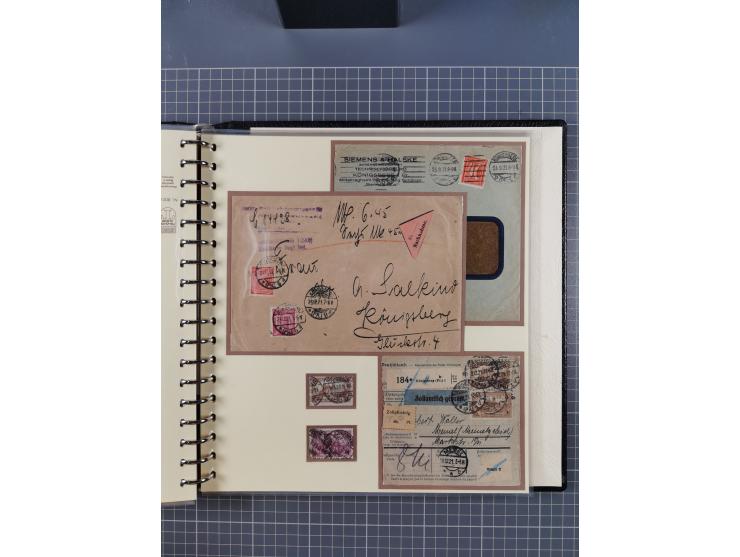 1875/45, umfangreiche Sammlung mit einigen hundert Briefen, Karten und Ganzsachen sowie einigen Briefstücken und losen Marken