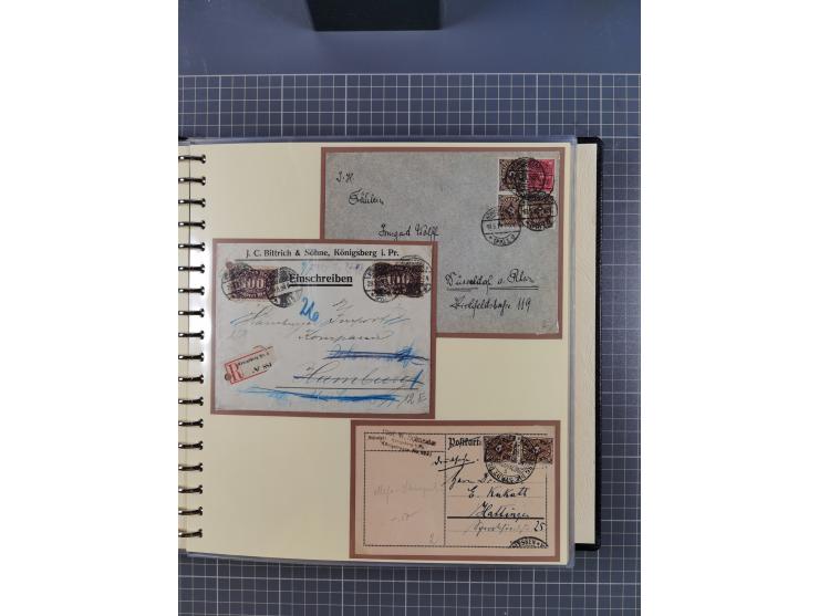 1875/45, umfangreiche Sammlung mit einigen hundert Briefen, Karten und Ganzsachen sowie einigen Briefstücken und losen Marken