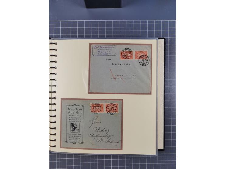 1875/45, umfangreiche Sammlung mit einigen hundert Briefen, Karten und Ganzsachen sowie einigen Briefstücken und losen Marken