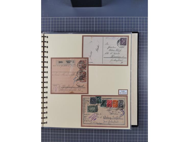 1875/45, umfangreiche Sammlung mit einigen hundert Briefen, Karten und Ganzsachen sowie einigen Briefstücken und losen Marken