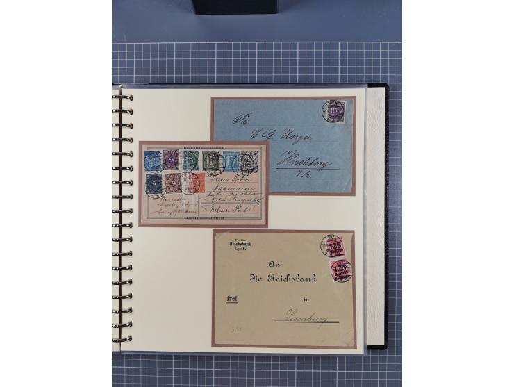 1875/45, umfangreiche Sammlung mit einigen hundert Briefen, Karten und Ganzsachen sowie einigen Briefstücken und losen Marken