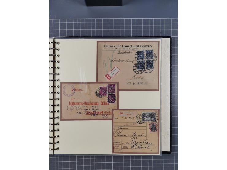 1875/45, umfangreiche Sammlung mit einigen hundert Briefen, Karten und Ganzsachen sowie einigen Briefstücken und losen Marken