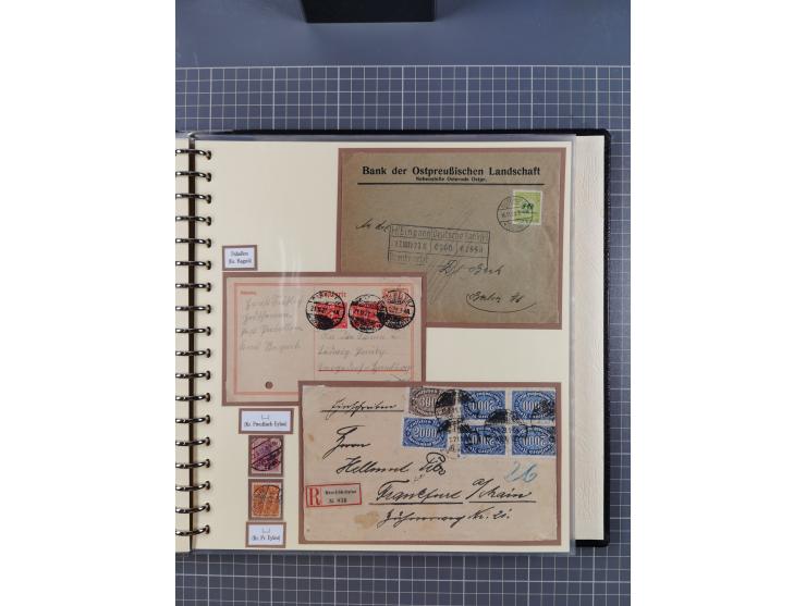 1875/45, umfangreiche Sammlung mit einigen hundert Briefen, Karten und Ganzsachen sowie einigen Briefstücken und losen Marken