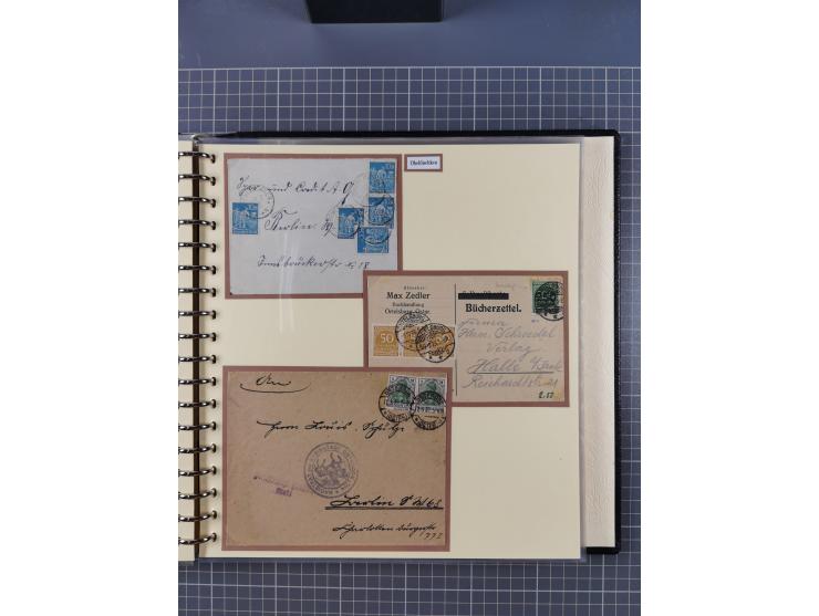 1875/45, umfangreiche Sammlung mit einigen hundert Briefen, Karten und Ganzsachen sowie einigen Briefstücken und losen Marken