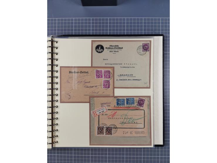 1875/45, umfangreiche Sammlung mit einigen hundert Briefen, Karten und Ganzsachen sowie einigen Briefstücken und losen Marken