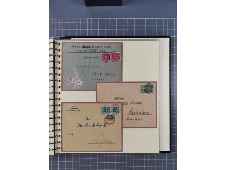 1875/45, umfangreiche Sammlung mit einigen hundert Briefen, Karten und Ganzsachen sowie einigen Briefstücken und losen Marken