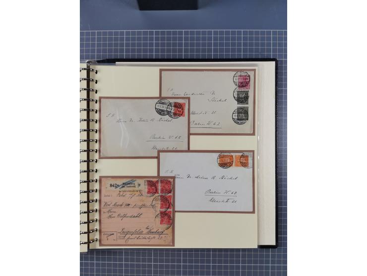 1875/45, umfangreiche Sammlung mit einigen hundert Briefen, Karten und Ganzsachen sowie einigen Briefstücken und losen Marken