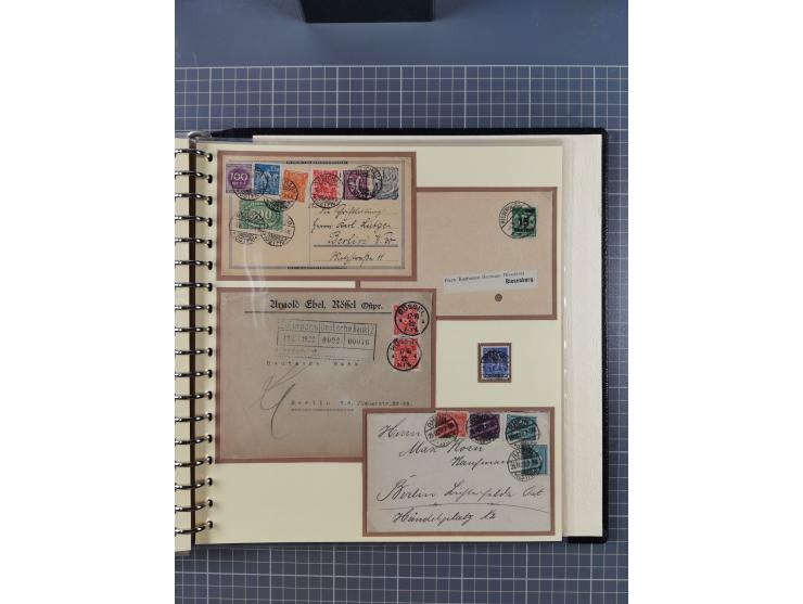 1875/45, umfangreiche Sammlung mit einigen hundert Briefen, Karten und Ganzsachen sowie einigen Briefstücken und losen Marken