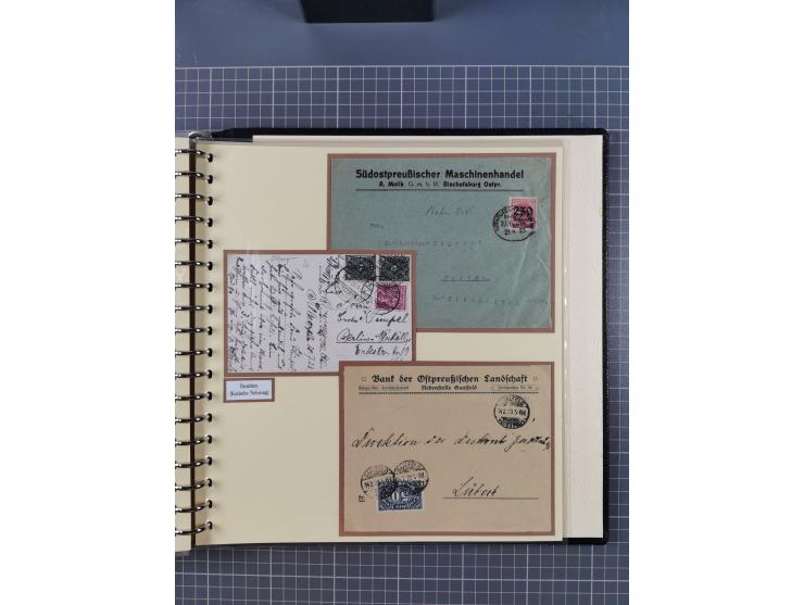 1875/45, umfangreiche Sammlung mit einigen hundert Briefen, Karten und Ganzsachen sowie einigen Briefstücken und losen Marken