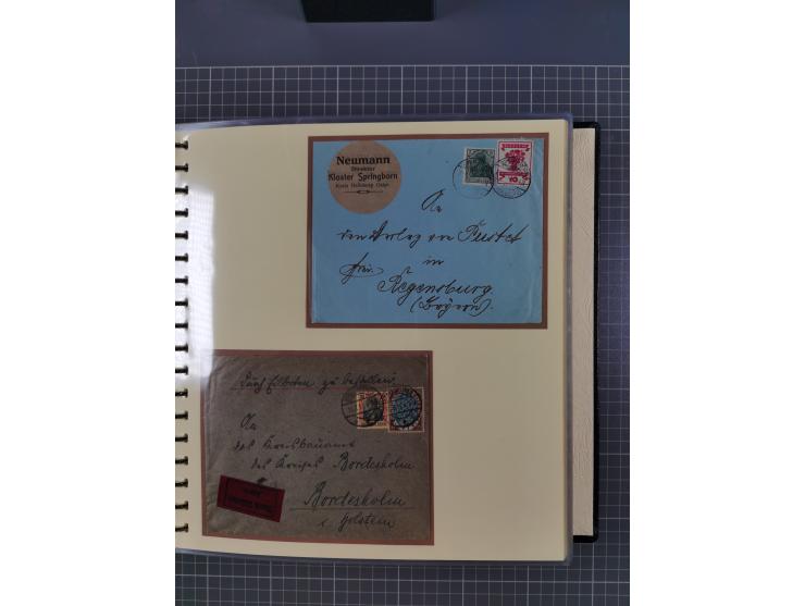 1875/45, umfangreiche Sammlung mit einigen hundert Briefen, Karten und Ganzsachen sowie einigen Briefstücken und losen Marken