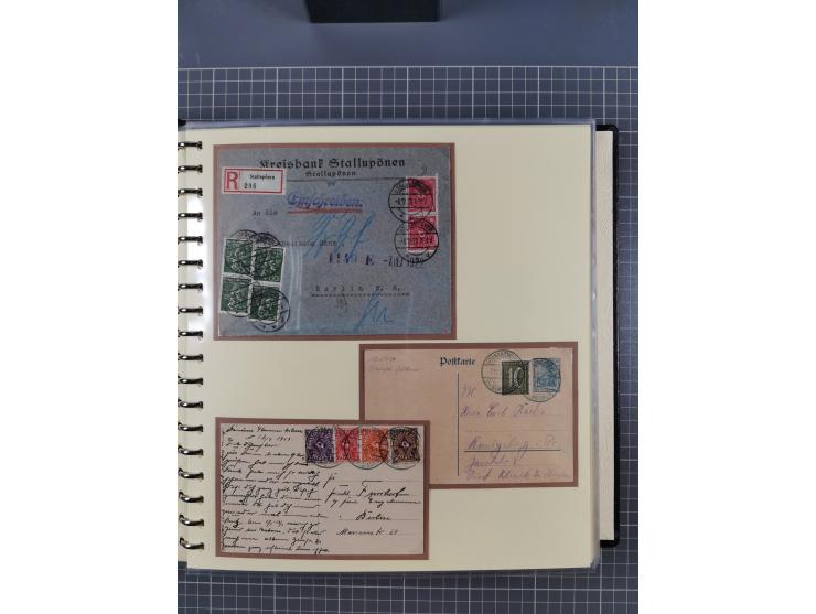 1875/45, umfangreiche Sammlung mit einigen hundert Briefen, Karten und Ganzsachen sowie einigen Briefstücken und losen Marken