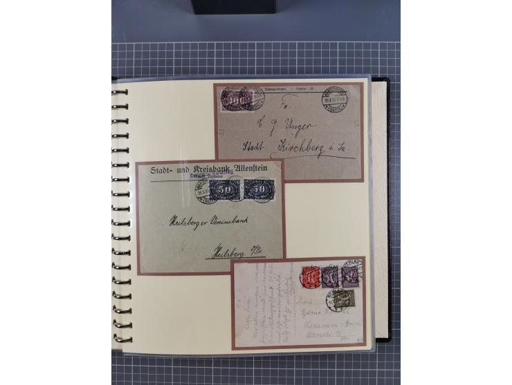 1875/45, umfangreiche Sammlung mit einigen hundert Briefen, Karten und Ganzsachen sowie einigen Briefstücken und losen Marken