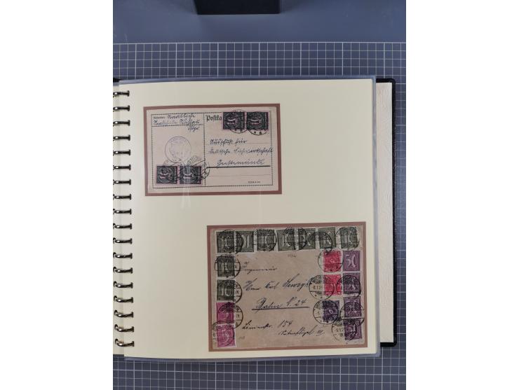 1875/45, umfangreiche Sammlung mit einigen hundert Briefen, Karten und Ganzsachen sowie einigen Briefstücken und losen Marken