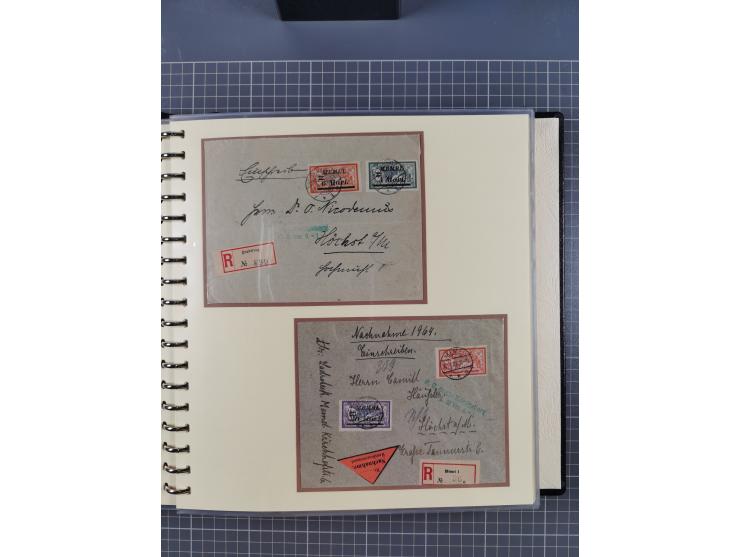 1875/45, umfangreiche Sammlung mit einigen hundert Briefen, Karten und Ganzsachen sowie einigen Briefstücken und losen Marken