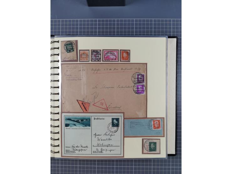 1875/45, umfangreiche Sammlung mit einigen hundert Briefen, Karten und Ganzsachen sowie einigen Briefstücken und losen Marken