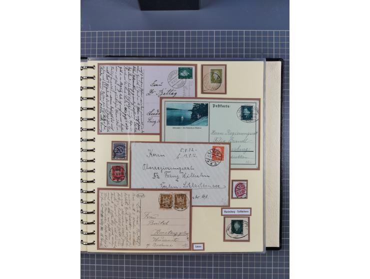 1875/45, umfangreiche Sammlung mit einigen hundert Briefen, Karten und Ganzsachen sowie einigen Briefstücken und losen Marken