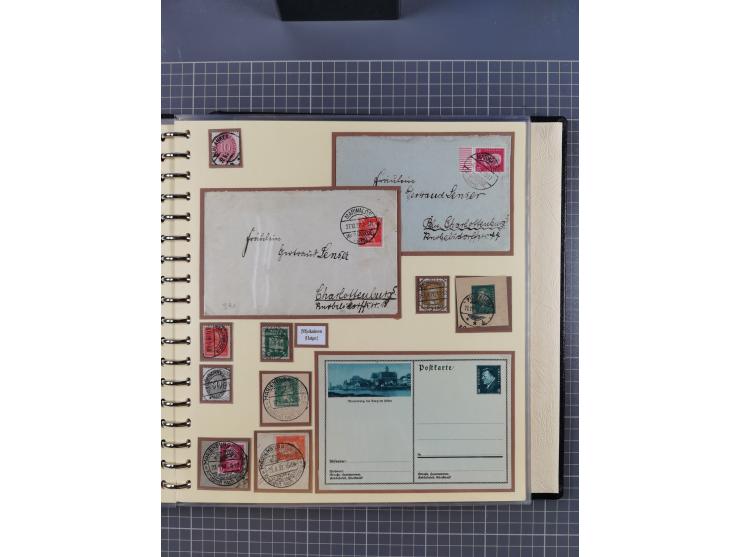 1875/45, umfangreiche Sammlung mit einigen hundert Briefen, Karten und Ganzsachen sowie einigen Briefstücken und losen Marken