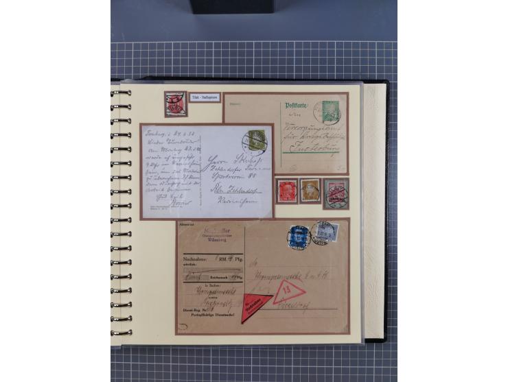 1875/45, umfangreiche Sammlung mit einigen hundert Briefen, Karten und Ganzsachen sowie einigen Briefstücken und losen Marken