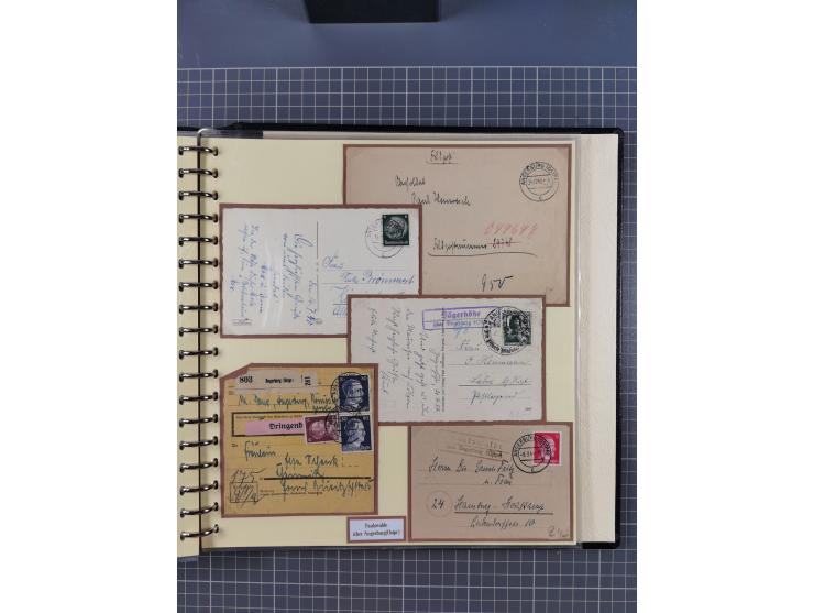 1875/45, umfangreiche Sammlung mit einigen hundert Briefen, Karten und Ganzsachen sowie einigen Briefstücken und losen Marken