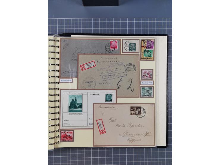 1875/45, umfangreiche Sammlung mit einigen hundert Briefen, Karten und Ganzsachen sowie einigen Briefstücken und losen Marken