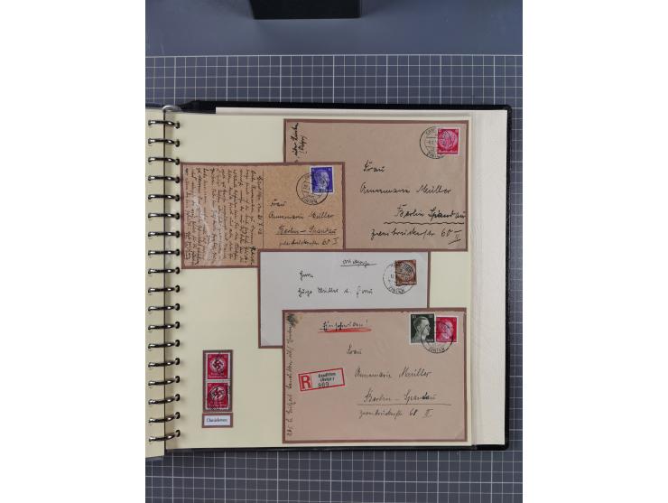 1875/45, umfangreiche Sammlung mit einigen hundert Briefen, Karten und Ganzsachen sowie einigen Briefstücken und losen Marken