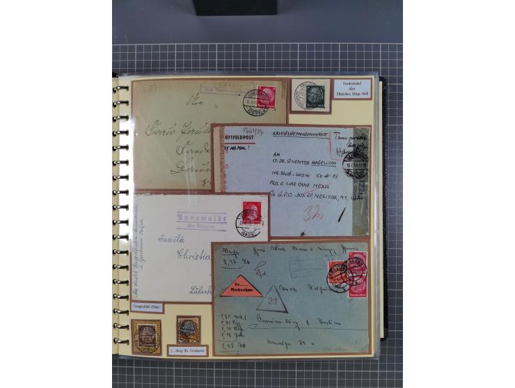 1875/45, umfangreiche Sammlung mit einigen hundert Briefen, Karten und Ganzsachen sowie einigen Briefstücken und losen Marken