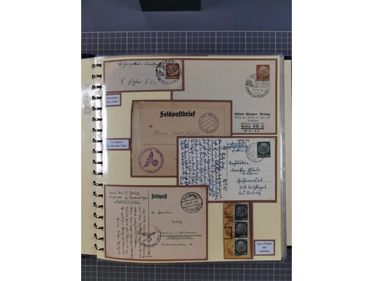 1875/45, umfangreiche Sammlung mit einigen hundert Briefen, Karten und Ganzsachen sowie einigen Briefstücken und losen Marken