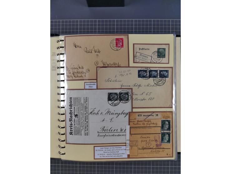 1875/45, umfangreiche Sammlung mit einigen hundert Briefen, Karten und Ganzsachen sowie einigen Briefstücken und losen Marken