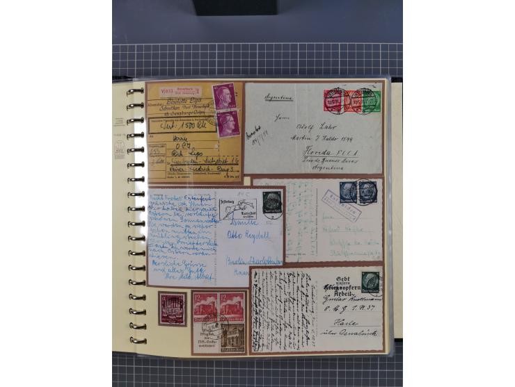 1875/45, umfangreiche Sammlung mit einigen hundert Briefen, Karten und Ganzsachen sowie einigen Briefstücken und losen Marken