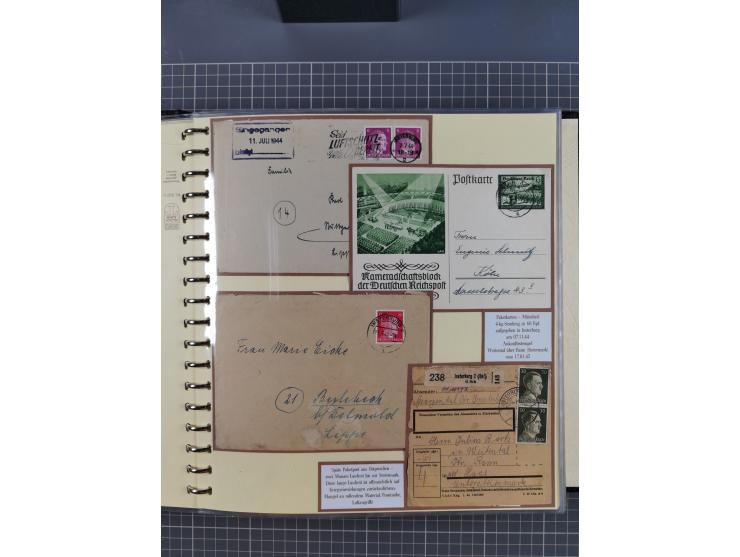 1875/45, umfangreiche Sammlung mit einigen hundert Briefen, Karten und Ganzsachen sowie einigen Briefstücken und losen Marken