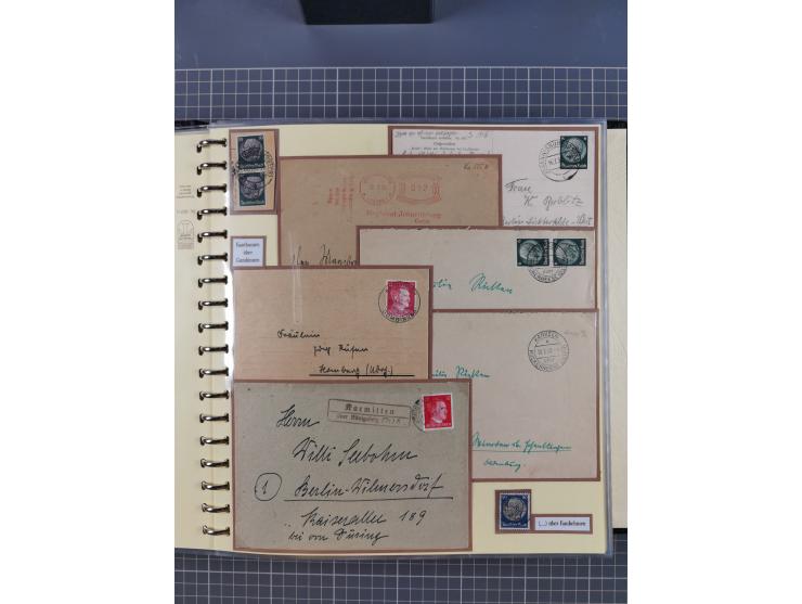 1875/45, umfangreiche Sammlung mit einigen hundert Briefen, Karten und Ganzsachen sowie einigen Briefstücken und losen Marken