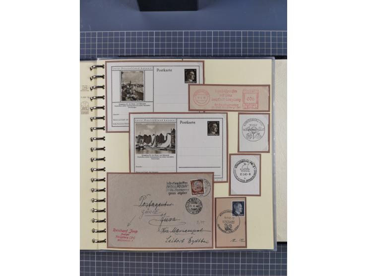 1875/45, umfangreiche Sammlung mit einigen hundert Briefen, Karten und Ganzsachen sowie einigen Briefstücken und losen Marken