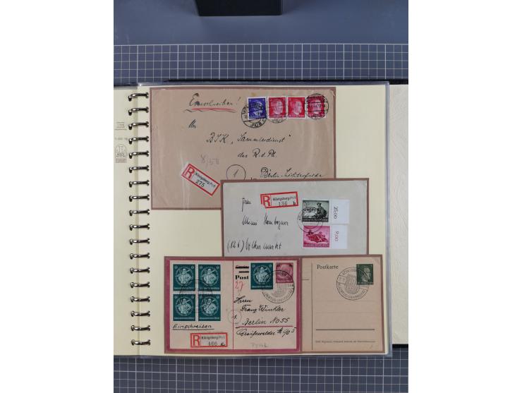 1875/45, umfangreiche Sammlung mit einigen hundert Briefen, Karten und Ganzsachen sowie einigen Briefstücken und losen Marken