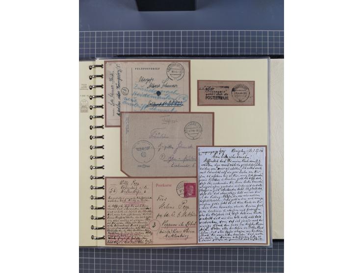 1875/45, umfangreiche Sammlung mit einigen hundert Briefen, Karten und Ganzsachen sowie einigen Briefstücken und losen Marken