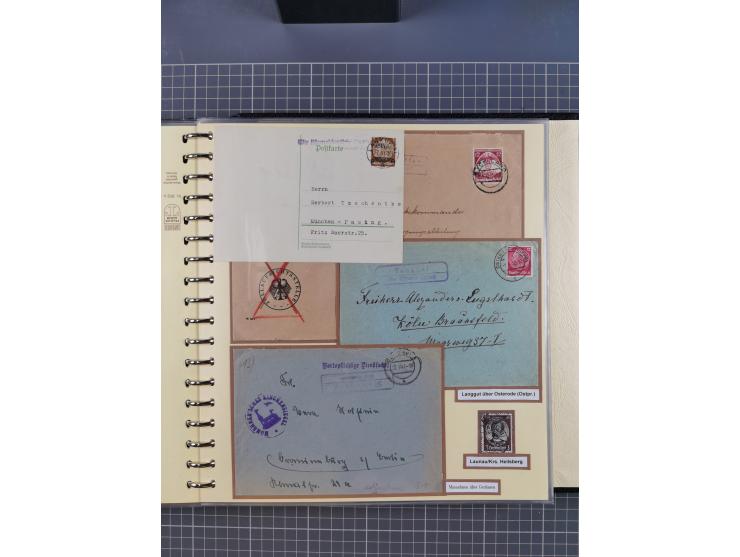 1875/45, umfangreiche Sammlung mit einigen hundert Briefen, Karten und Ganzsachen sowie einigen Briefstücken und losen Marken