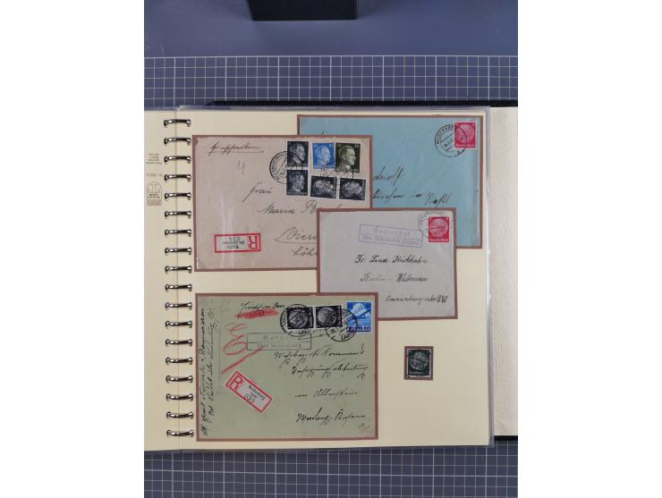 1875/45, umfangreiche Sammlung mit einigen hundert Briefen, Karten und Ganzsachen sowie einigen Briefstücken und losen Marken