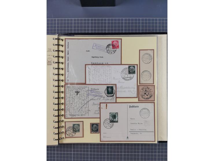 1875/45, umfangreiche Sammlung mit einigen hundert Briefen, Karten und Ganzsachen sowie einigen Briefstücken und losen Marken