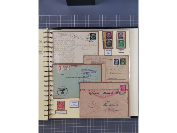 1875/45, umfangreiche Sammlung mit einigen hundert Briefen, Karten und Ganzsachen sowie einigen Briefstücken und losen Marken