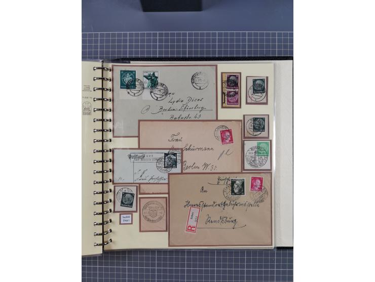 1875/45, umfangreiche Sammlung mit einigen hundert Briefen, Karten und Ganzsachen sowie einigen Briefstücken und losen Marken