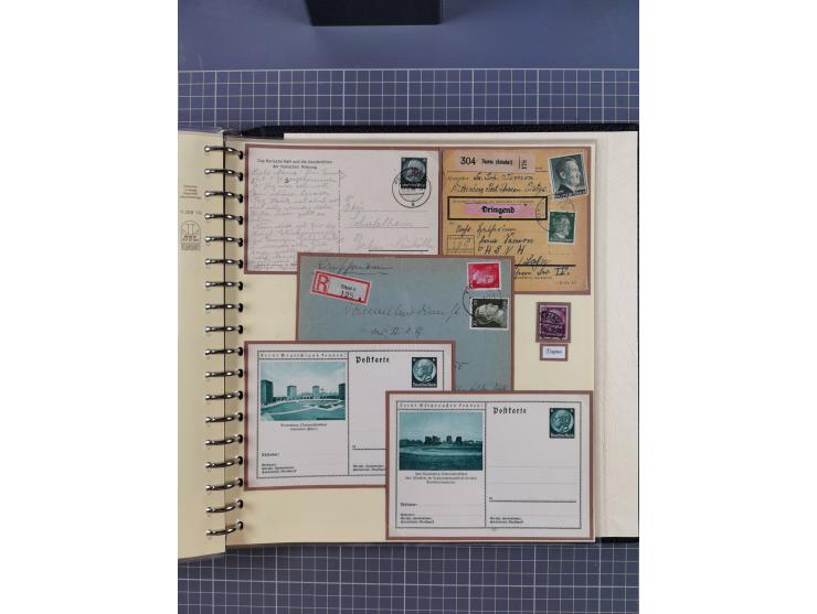 1875/45, umfangreiche Sammlung mit einigen hundert Briefen, Karten und Ganzsachen sowie einigen Briefstücken und losen Marken