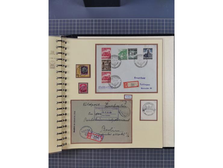 1875/45, umfangreiche Sammlung mit einigen hundert Briefen, Karten und Ganzsachen sowie einigen Briefstücken und losen Marken