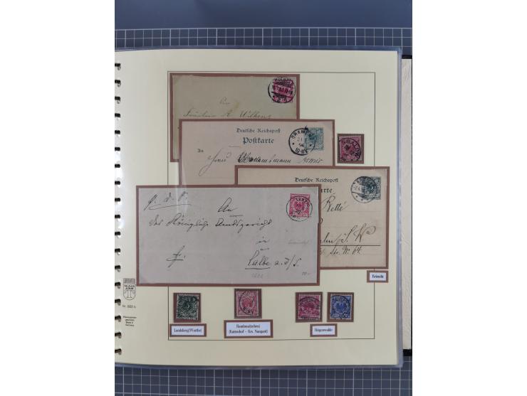 1875/45, umfangreiche Sammlung mit einigen hundert Briefen, Karten und Ganzsachen sowie einigen Briefstücken und losen Marken