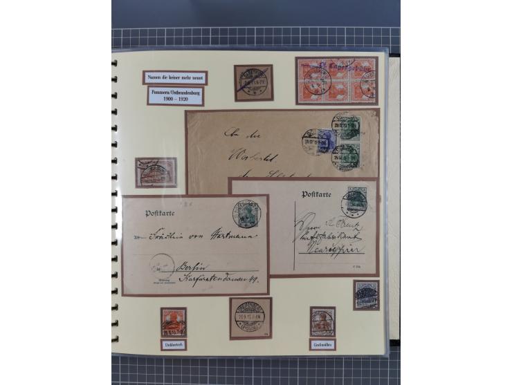 1875/45, umfangreiche Sammlung mit einigen hundert Briefen, Karten und Ganzsachen sowie einigen Briefstücken und losen Marken