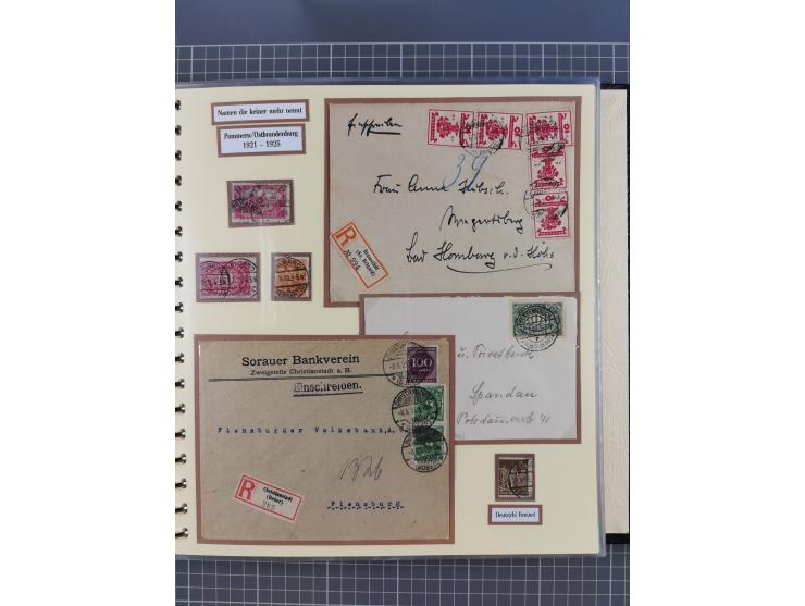 1875/45, umfangreiche Sammlung mit einigen hundert Briefen, Karten und Ganzsachen sowie einigen Briefstücken und losen Marken