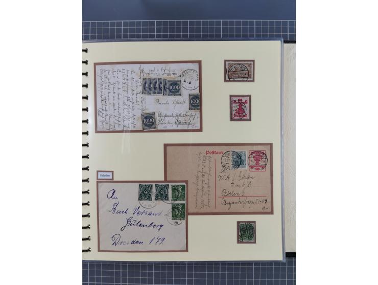1875/45, umfangreiche Sammlung mit einigen hundert Briefen, Karten und Ganzsachen sowie einigen Briefstücken und losen Marken