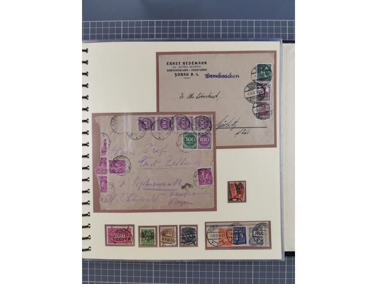 1875/45, umfangreiche Sammlung mit einigen hundert Briefen, Karten und Ganzsachen sowie einigen Briefstücken und losen Marken