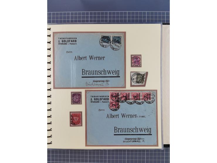 1875/45, umfangreiche Sammlung mit einigen hundert Briefen, Karten und Ganzsachen sowie einigen Briefstücken und losen Marken