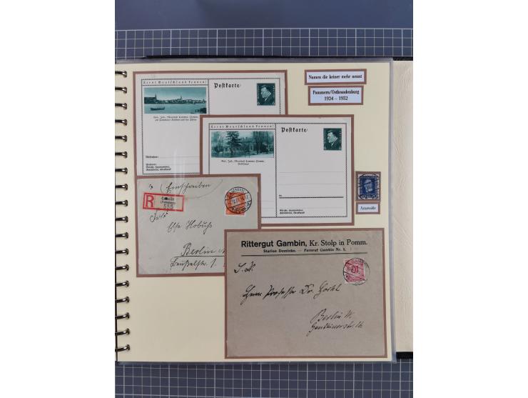 1875/45, umfangreiche Sammlung mit einigen hundert Briefen, Karten und Ganzsachen sowie einigen Briefstücken und losen Marken