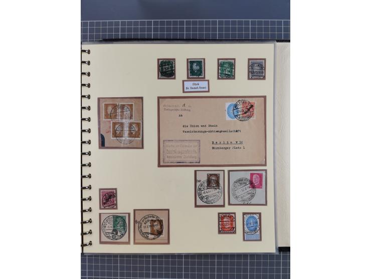 1875/45, umfangreiche Sammlung mit einigen hundert Briefen, Karten und Ganzsachen sowie einigen Briefstücken und losen Marken